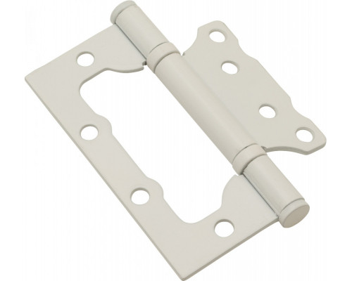 Петля без врезки стальная Bravo F-4-2BB 100*75*2,5 W Белый (универс.)
