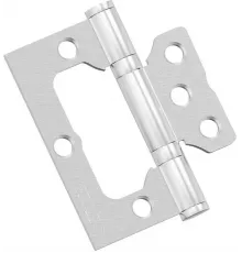 Петля без врезки стальная для складных дверей Bravo HFS-1-2B 75*64*2,5 Schrome