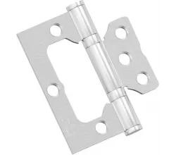 Петля без врезки стальная для складных дверей Bravo HFS-1-2B 75*64*2,5 Schrome