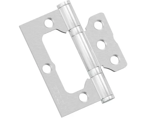 Петля без врезки стальная для складных дверей Bravo HFS-1-2B 75*64*2,5 Schrome