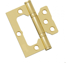 Петля без врезки стальная для складных дверей Bravo HFS-1-2B 75*64*2,5 Sgold
