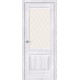 Дверь межкомнатная из эко шпона «Прима-3» Riviera Ice стекло White Сrystal