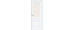 Дверь межкомнатная «Неоклассик-35» White Silk остекление White Сrystal 200*70