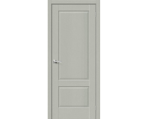 Дверь межкомнатная из эко шпона «Прима-12» Grey Wood глухая
