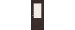Дверь межкомнатная из эко шпона «Прима-3» Wenge Melinga стекло White Сrystal 200*80