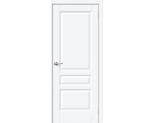 Дверь межкомнатная «Неоклассик-34» White Silk глухая