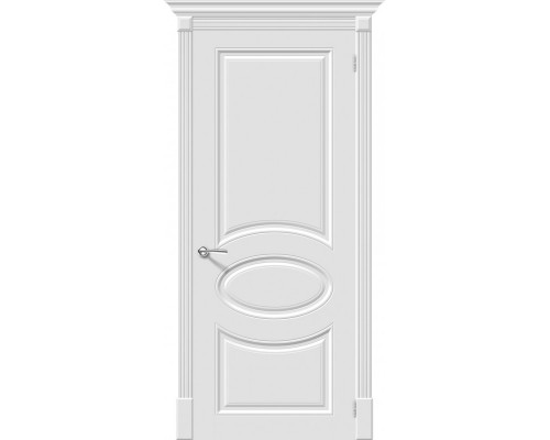 Дверь межкомнатная крашенная «Скинни-20» Whitey (Эмаль) глухая
