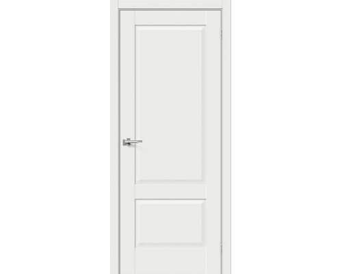 Дверь межкомнатная «Прима-12» White Matt глухая