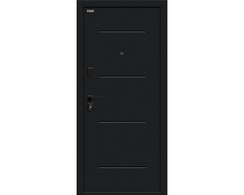 Дверь входная металлическая «Граффити-1 Инсайд/SBlack» Букле черное/Look Art