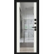 Дверь входная металлическая «Лайнер-3» Total Black/Off-white