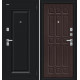 Дверь входная металлическая «Мило МФ/BChrome» Букле черное/Wenge MelingaMelinga