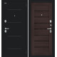 Дверь входная металлическая «Техно» Букле черное/Wenge Veralinga