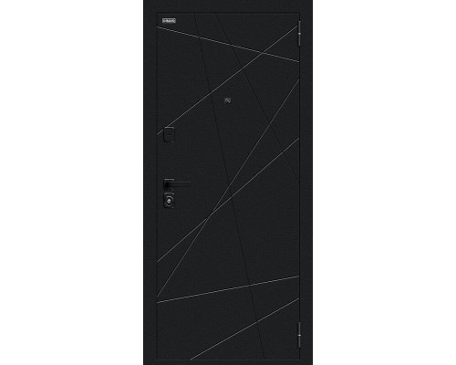 Дверь входная металлическая «Граффити-5/SBlack» Букле черное/Look Art
