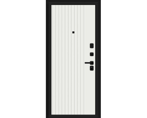 Дверь входная металлическая «Граффити-32/32» Total Black/Super White