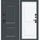 Дверь входная металлическая с терморазрывом «Thermo Некст МФ/SBlack» Старк антрацит/White Silk