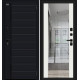 Дверь входная металлическая «Лайнер-3» Total Black/Off-white
